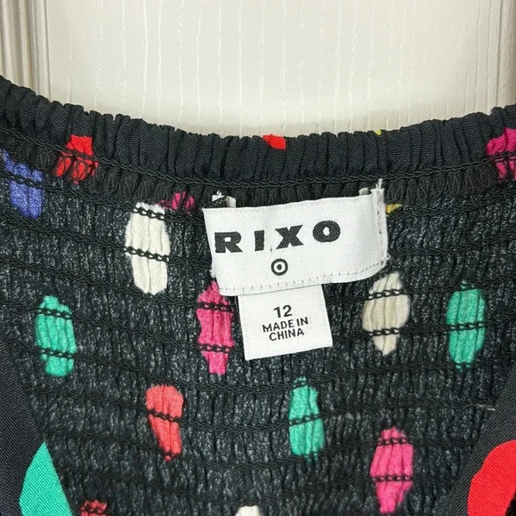 Rixo x target polka dot long sleeve dress sz 12 - Picture 5 of 9